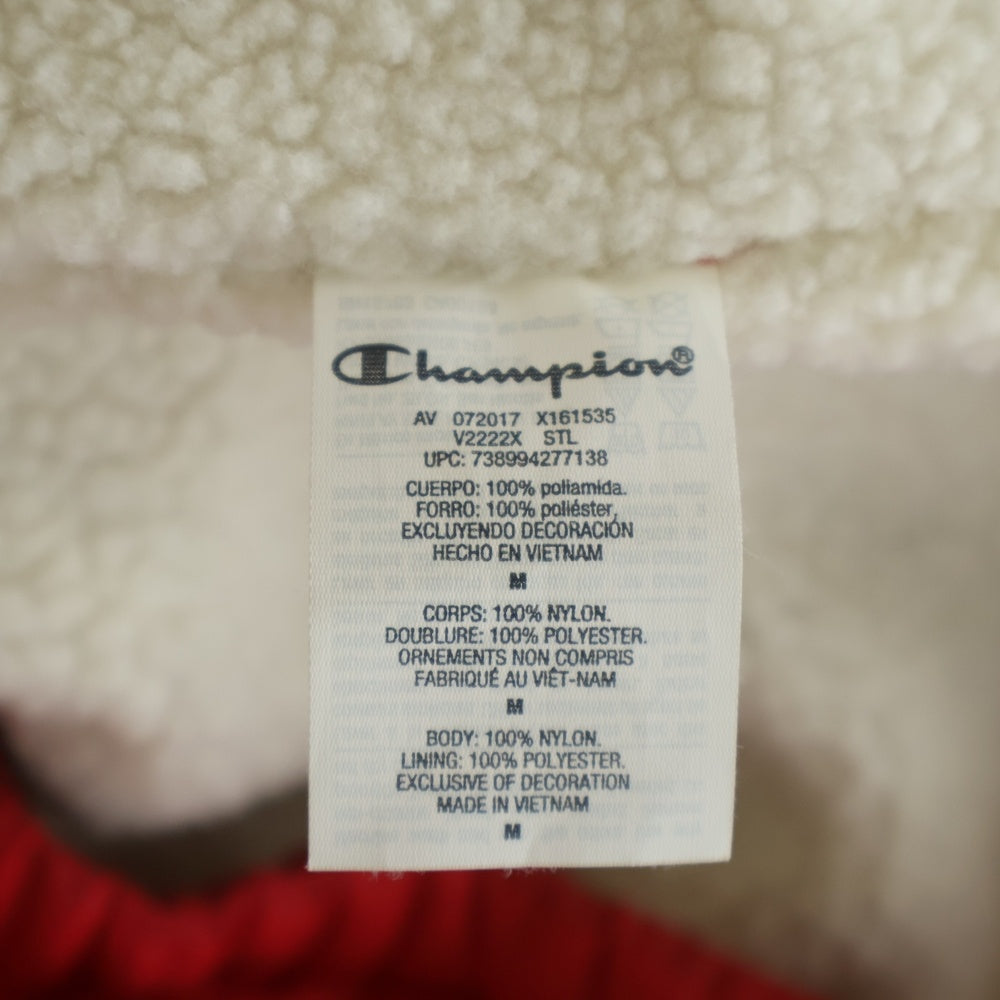 SUPREME(シュプリーム) 17AW ×Champion Sherpa Lined Hooded Jacket ボアライナー フードジャケット レッド