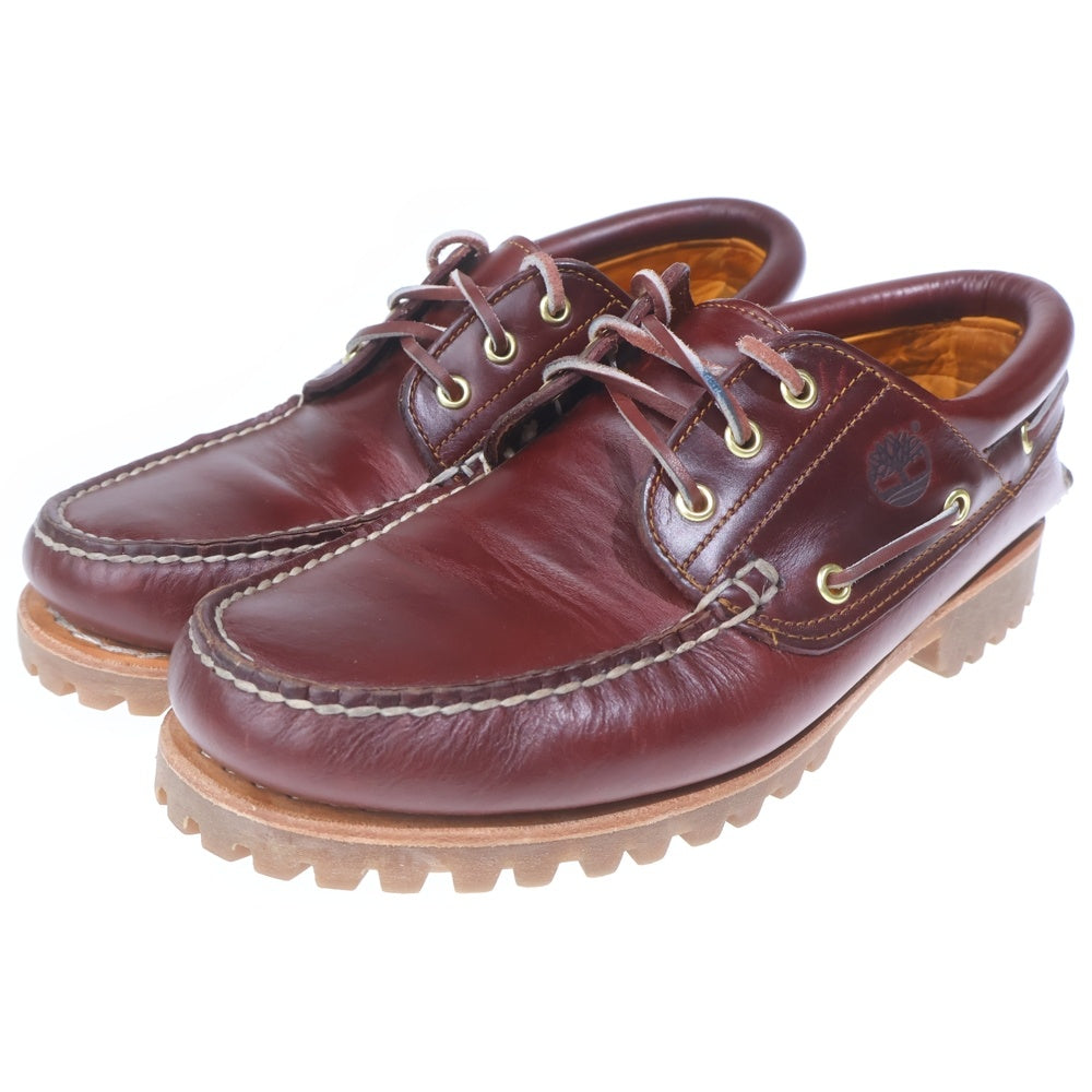 Timberland(ティンバーランド) 3eye スリーアイ クラシックラグ モカシン レザーブーツ シューズ バーガンディー US9.5/27.5cm