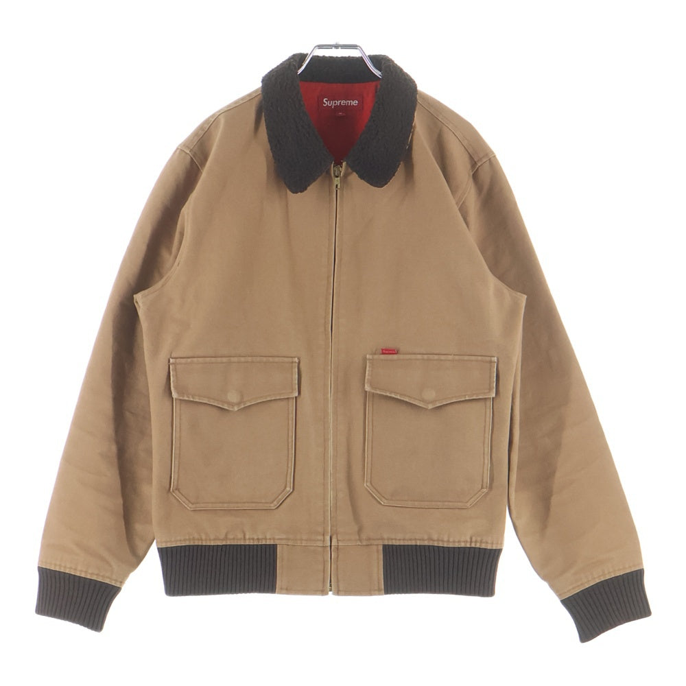 SUPREME(シュプリーム) 10AW Bomber Jacket ボアカラーボンバージャケット ベージュ