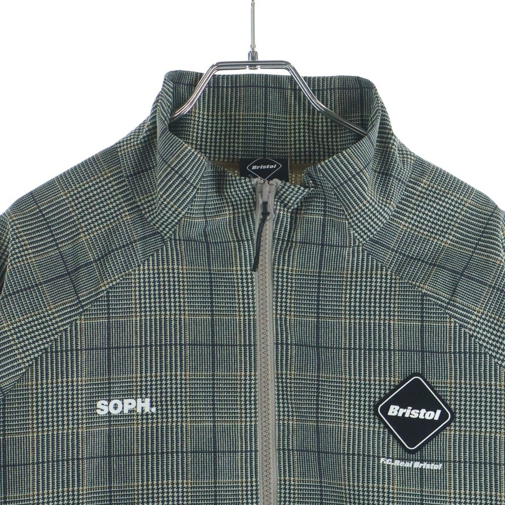 F.C.R.B./F.C.Real Bristol/FCRB(エフシーアールビー/エフシーレアルブリストル) 26SS PLAID VENTILATION PRACTICE JACKET チェック柄 トラックジャケット グリーン調 FCRB-260028