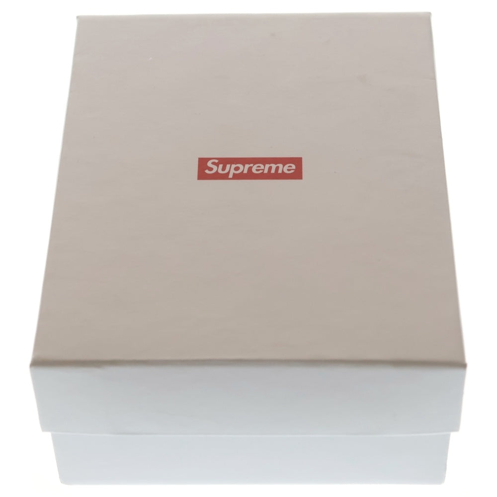 SUPREME(シュプリーム) 25AW SUPREME REPEAT LEATHER BELT FLORAL フローラルデザイン プリントロゴ ベルト ホワイト