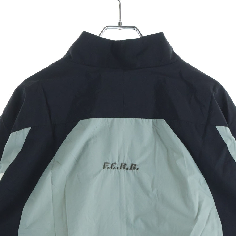 F.C.R.B./F.C.Real Bristol/FCRB(エフシーアールビー/エフシーレアルブリストル) WARM-UP JACKET ロゴ刺繍 ナイロントラックジャケット ブラック/グレー FCRB-252012
