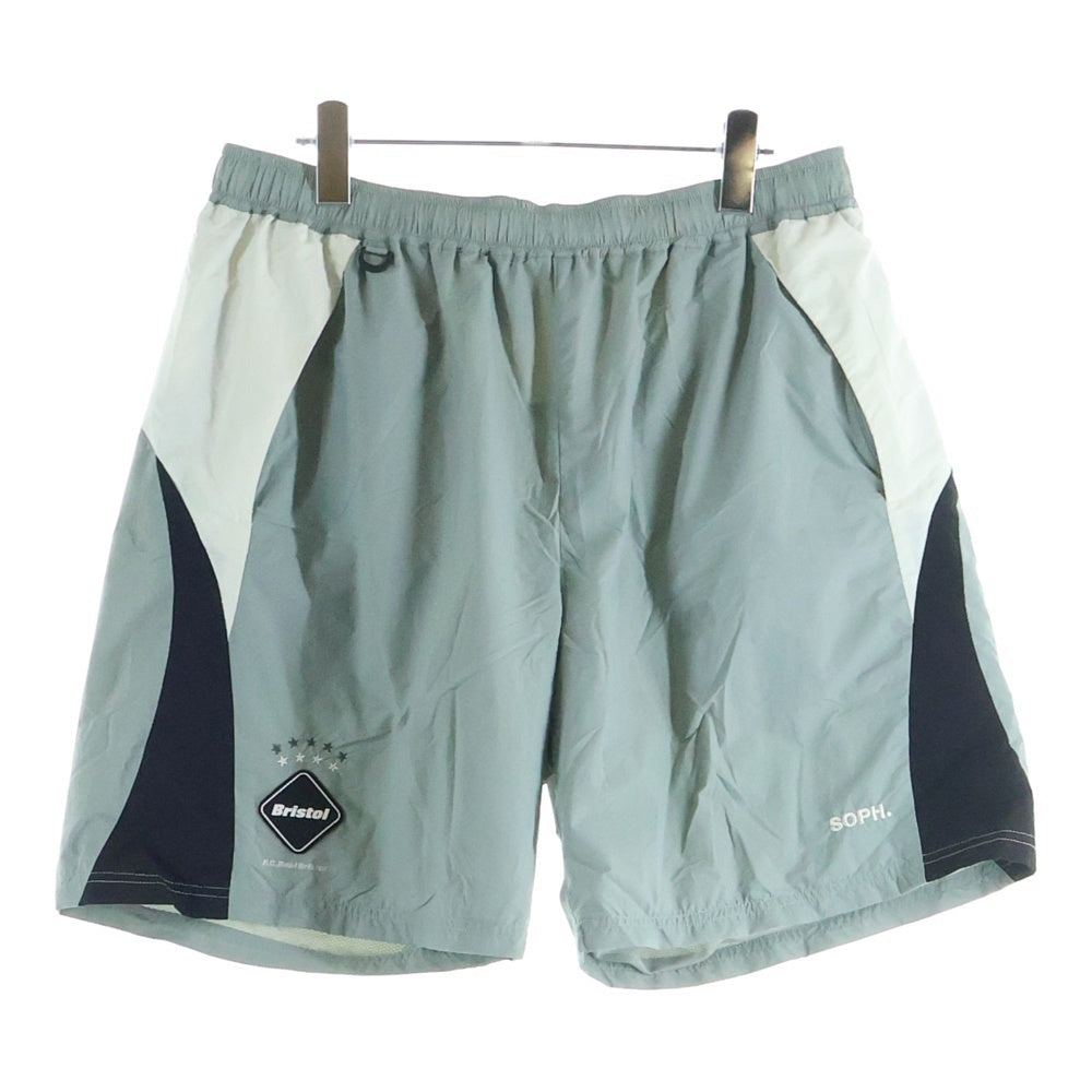 F.C.R.B./F.C.Real Bristol/FCRB(エフシーアールビー/エフシーレアルブリストル) GAME SHORTS ロゴ刺繍 ナイロン ハーフパンツ ショーツ ブラック/グレー FCRB-252014