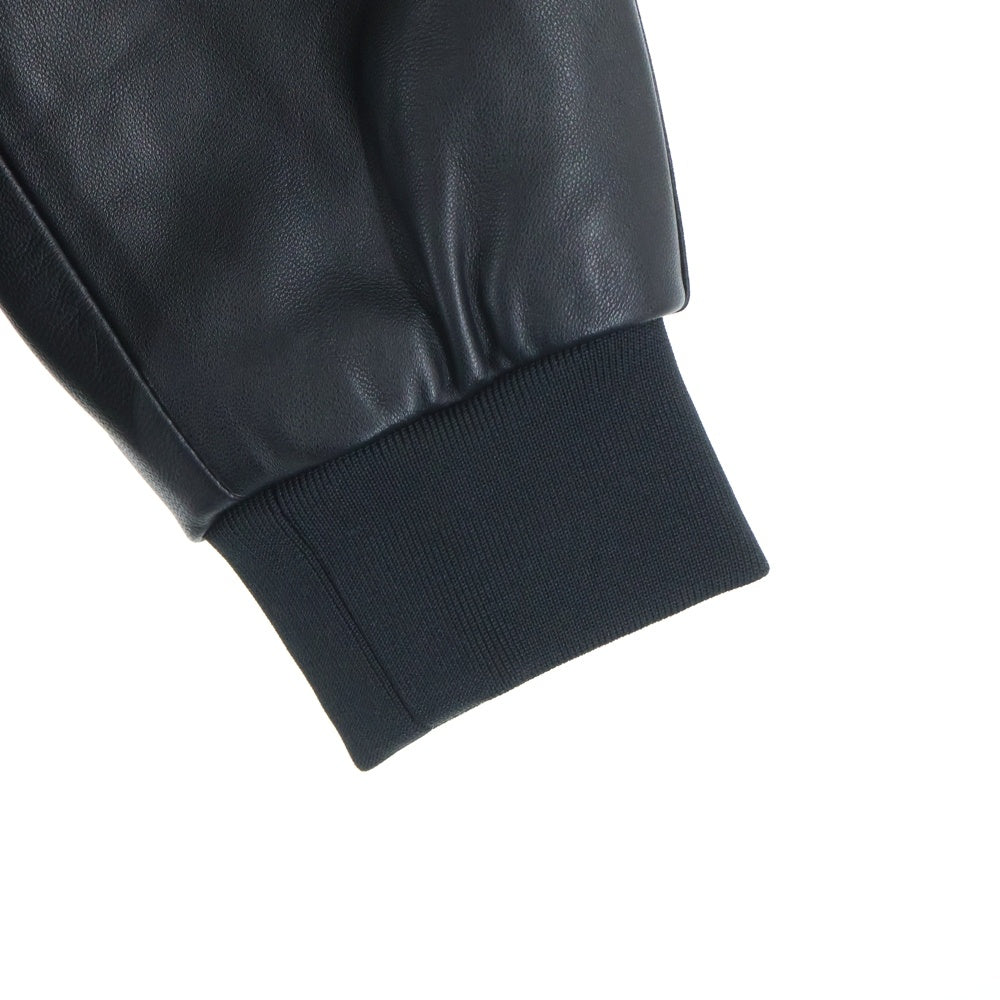 F.C.R.B./F.C.Real Bristol/FCRB(エフシーアールビー/エフシーレアルブリストル) 25AW LEATHER TRACK JACKET ラムレザー トラックジャケット ブラック FCRB-252079