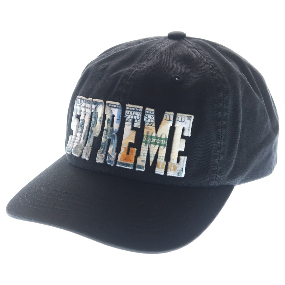 SUPREME(シュプリーム) 26SS Money Logo 6-Panel マネーロゴ 6パネルキャップ 帽子 ブラック