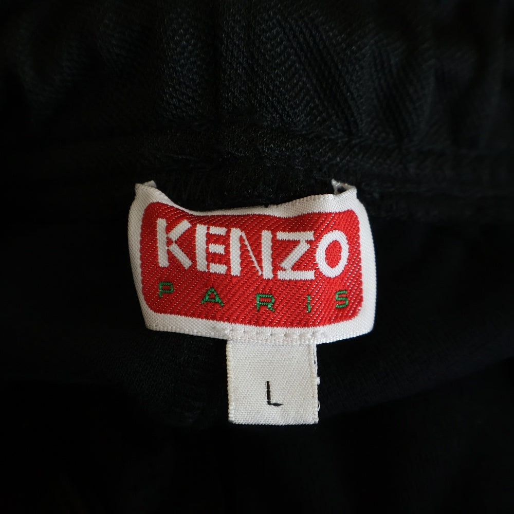 KENZO(ケンゾー) Varsity Tiger Jogging Bottoms 刺繍 ポリエステル トラックパンツ ブラック FD65PA7684IE