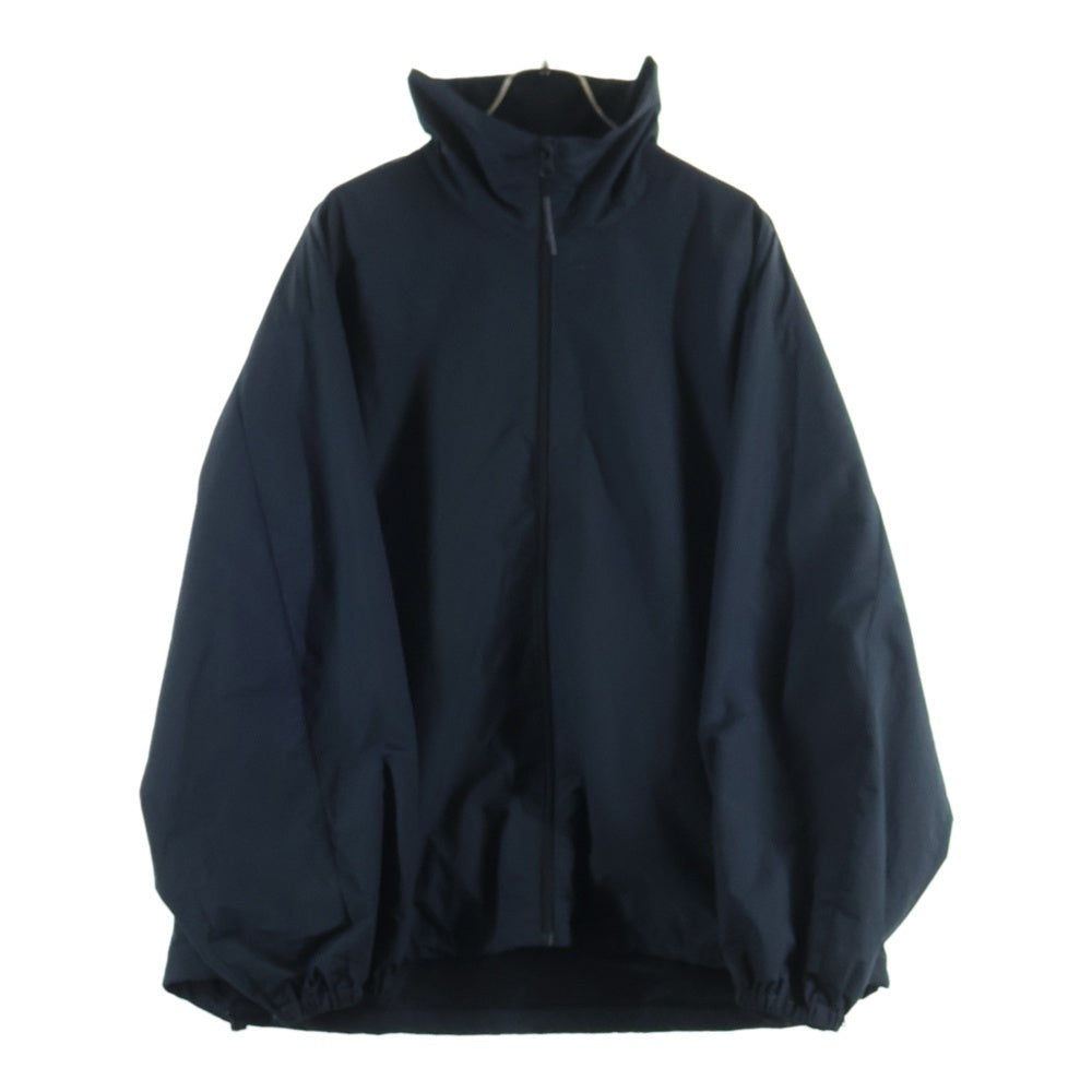 LAD MUSICIAN(ラッドミュージシャン) 23SS POLYESTER RIPSTOP STAND COLLAR BLOUSON ポリエステル リップストップ スタンドカラー ブルゾン ジャケット ブラック 2123-374