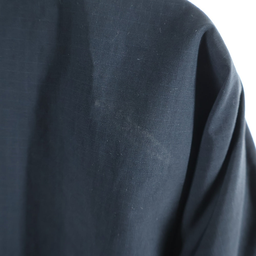 LAD MUSICIAN(ラッドミュージシャン) 23SS POLYESTER RIPSTOP STAND COLLAR BLOUSON ポリエステル リップストップ スタンドカラー ブルゾン ジャケット ブラック 2123-374