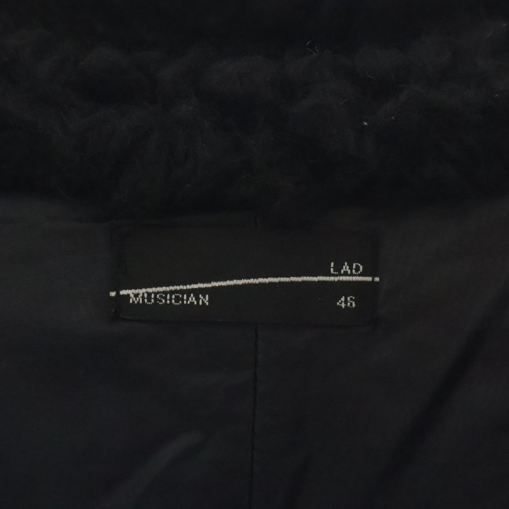 LAD MUSICIAN(ラッドミュージシャン) 23AW BOA HOODED BLOUSON ボア フリース ジャケット ブルゾン ブラック 2223-608