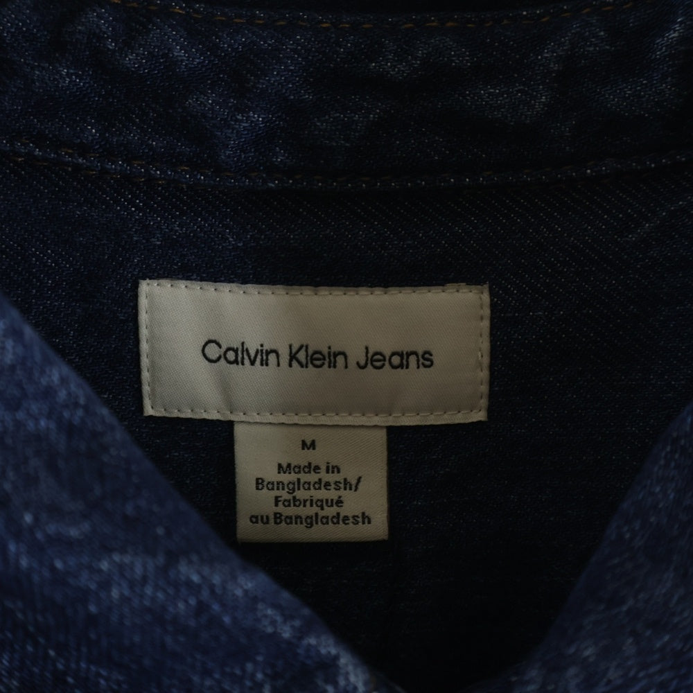 Calvin Klein(カルバンクライン) Dark Eclispe Tnd S/S Denim Boxy Shrt デニム 半袖シャツ インディゴ 4RB954G