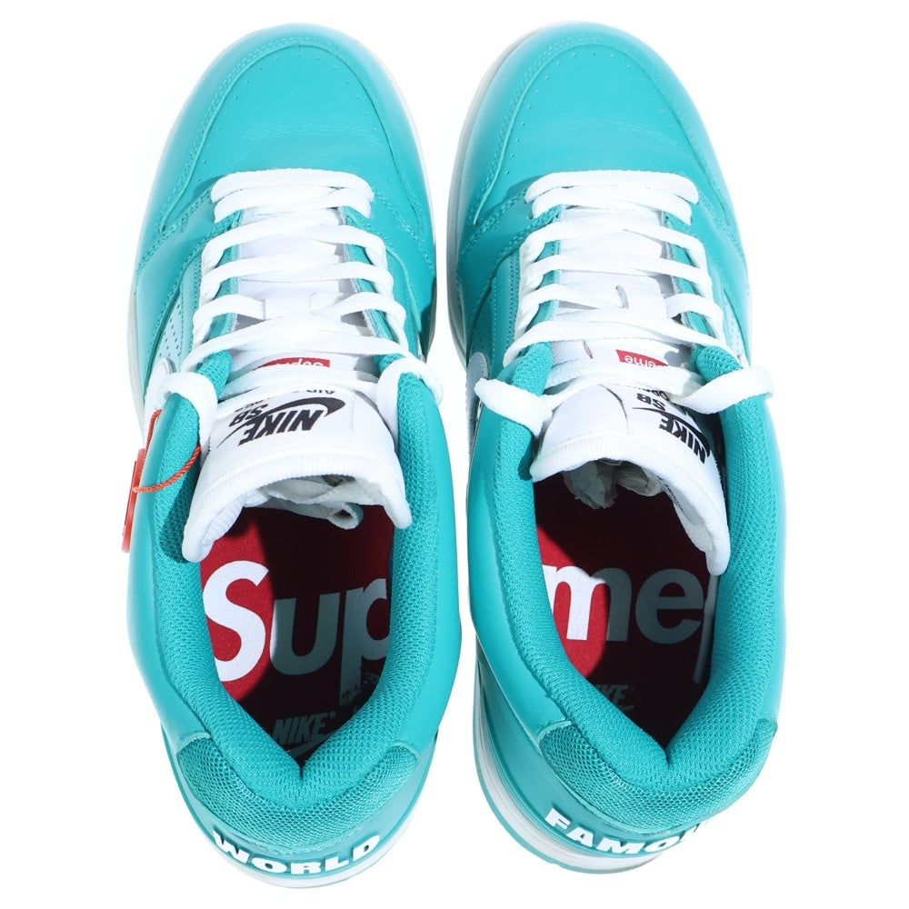 NIKE(ナイキ) 17AW ×AIR FORCE 2 LOW NEW EMERALD AA0871-313 シュプリーム エアフォース2 ニューエメラルド ローカットスニーカー ライトブルー US8/26cm