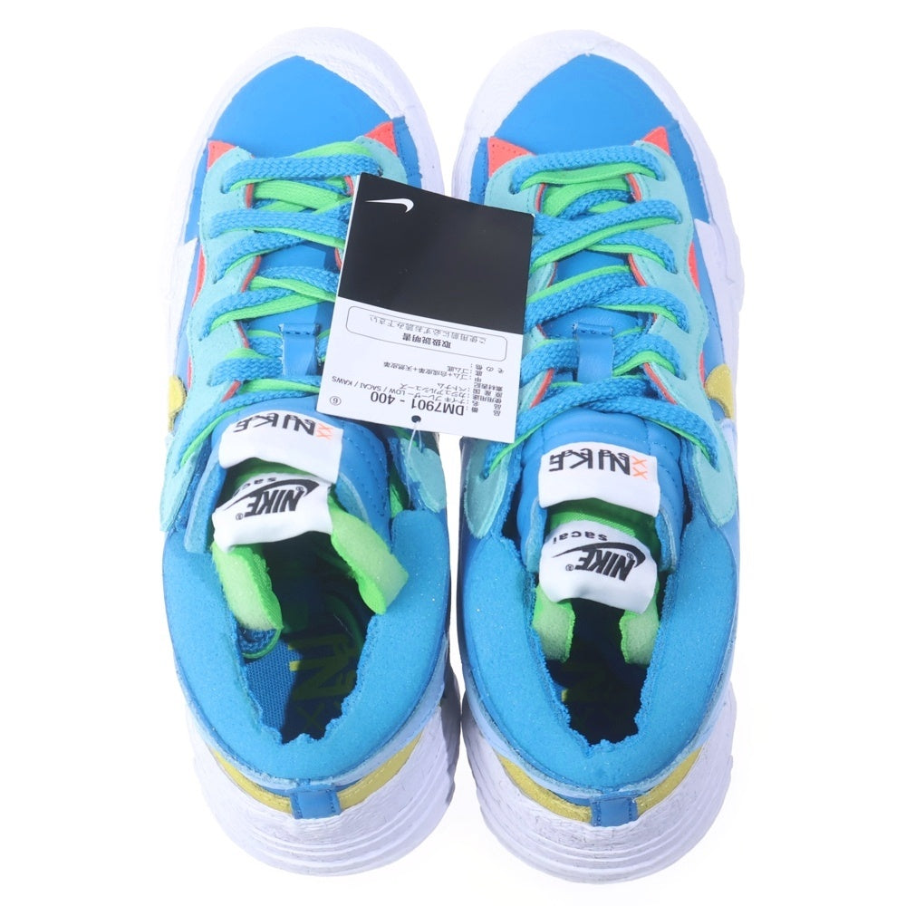 NIKE(ナイキ) ×KAWS ×SACAI BLAZER LOW NEPTUNE BLUE DM7901-400 カウズ サカイ ブレーザー ネプチューンブルー ローカットスニーカー マルチカラー US8.5/26.5cm