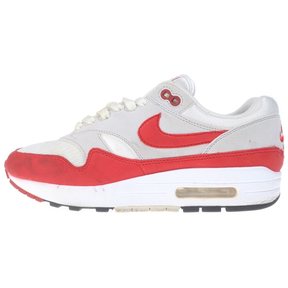 NIKE(ナイキ) AIR MAX 1 ANNIVERSARY RED 908375-103 エアマックス1 アニバーサリー ローカットスニーカー ホワイト/レッド US8/26cm
