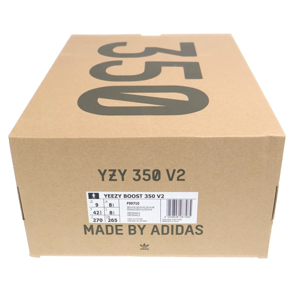 adidas(アディダス) YEEZY BOOST 350 V2 SESAME F99710 イージーブースト350 セサミ ローカットスニーカー ライトグレー US9/27cm