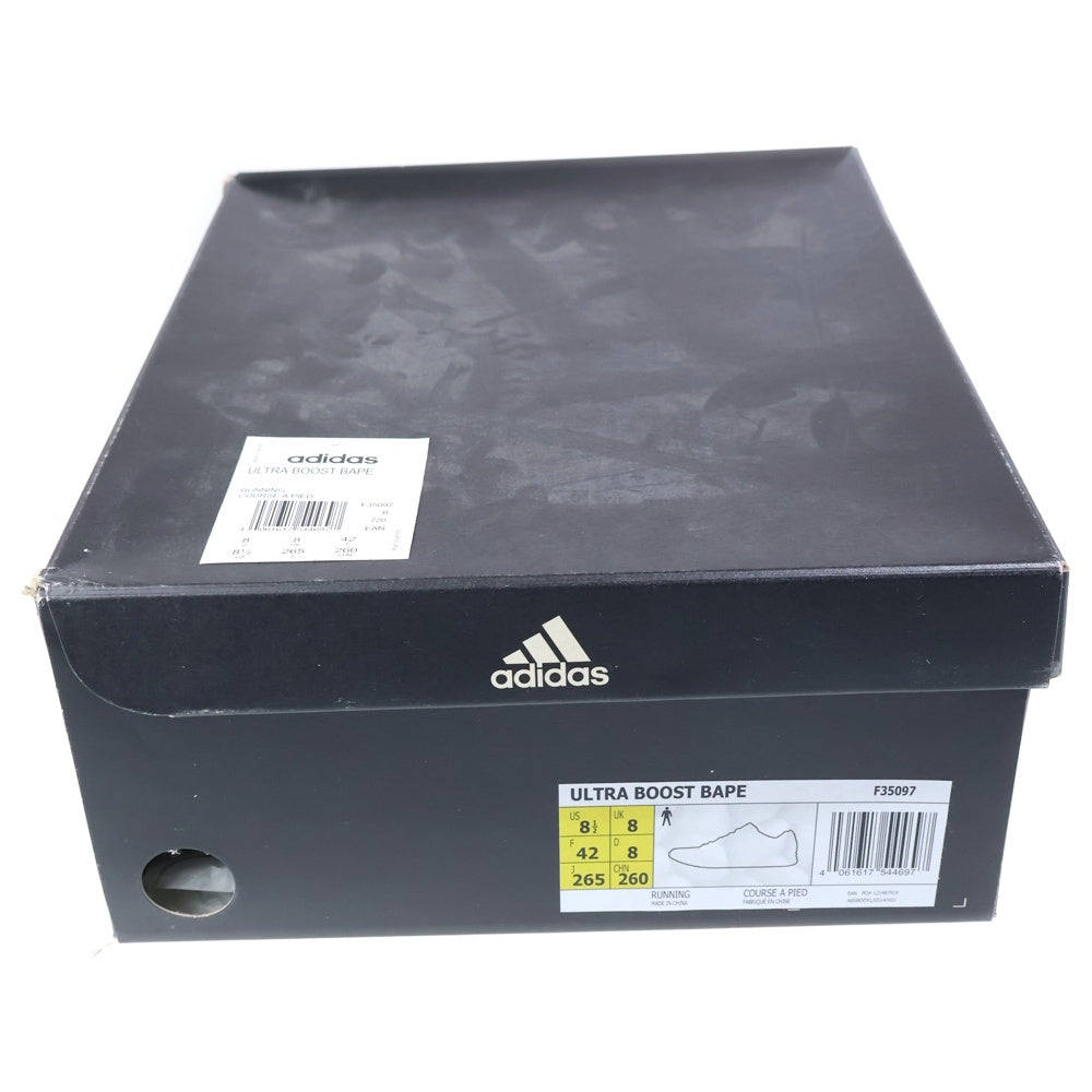 adidas(アディダス) ×A BATHING APE ULTRA BOOST BAPE F35097 アベイシングエイプ ウルトラブースト ローカットスニーカー ブラック US8.5/26.5cm