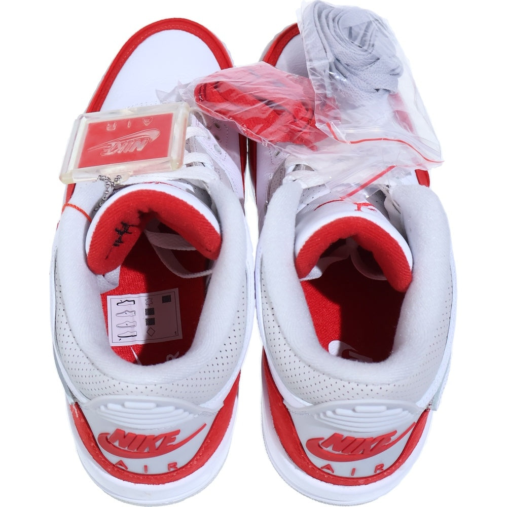 NIKE(ナイキ) AIR JORDAN 3 RETRO TINKER WHITE CJ0939-100 エアジョーダン3 ティンカーハットフィールド ミッドカットスニーカー ホワイト/レッド US8.5/26.5cm