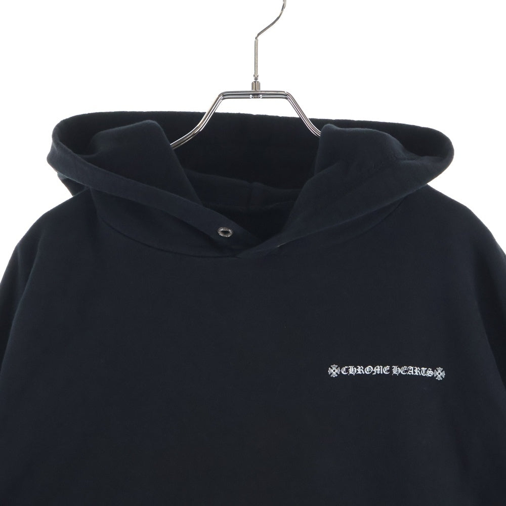 CHROME HEARTS(クロムハーツ) SWTSHRT PLV セメタリークロス プリント スウェット プルオーバーパーカー ブラック