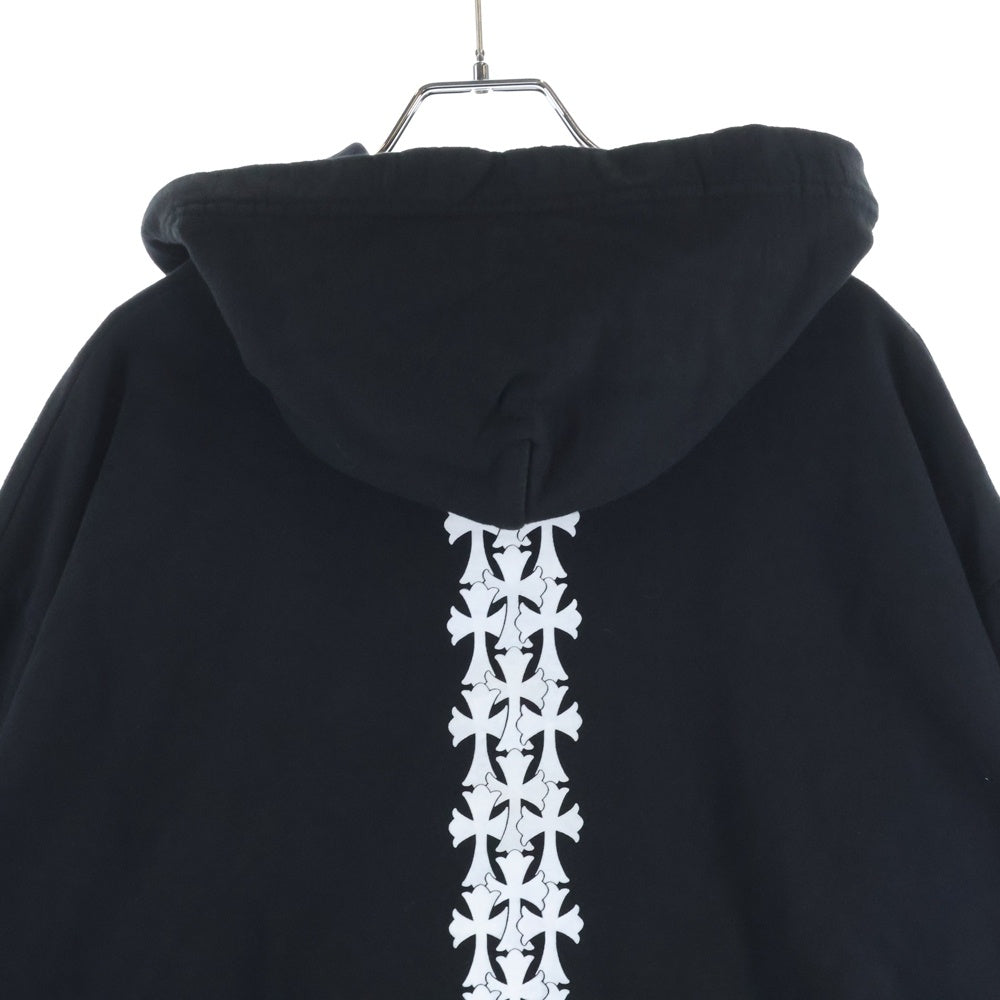 CHROME HEARTS(クロムハーツ) SWTSHRT PLV セメタリークロス プリント スウェット プルオーバーパーカー ブラック