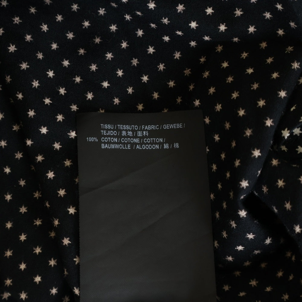 SAINT LAURENT PARIS(サンローランパリ) 15SS スター シルク 長袖シャツ ブラック 376916 Y729H