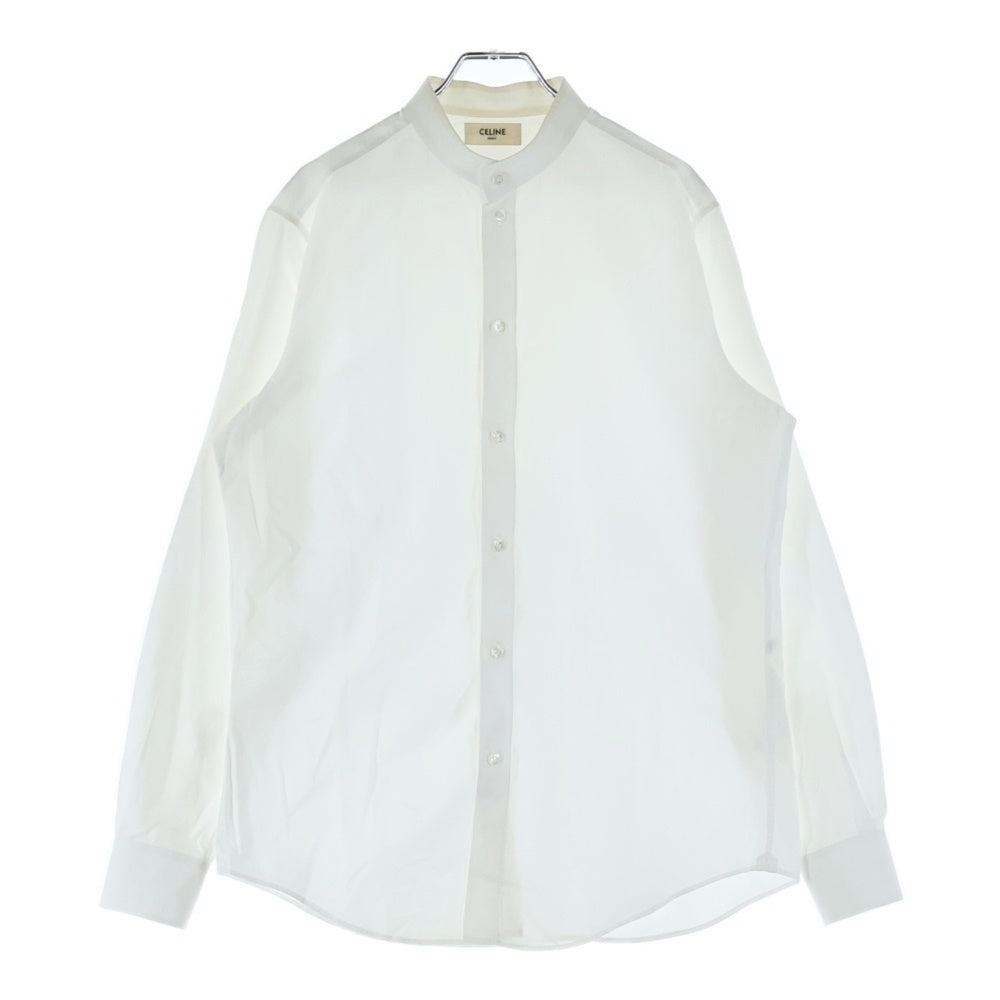CELINE(セリーヌ) バンドカラー 長袖シャツ ホワイト 2C070091F