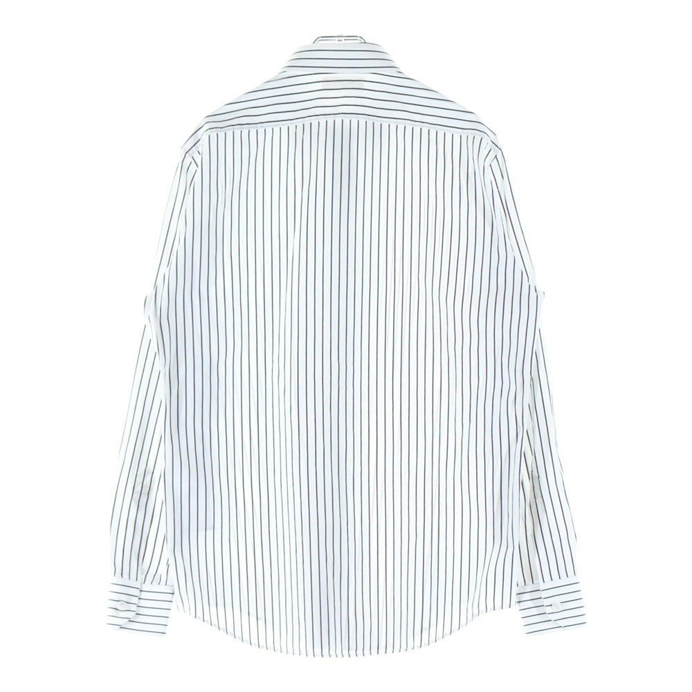 CELINE(セリーヌ) レギュラーカラー ストライプ柄 長袖シャツ ホワイト 2C034328D