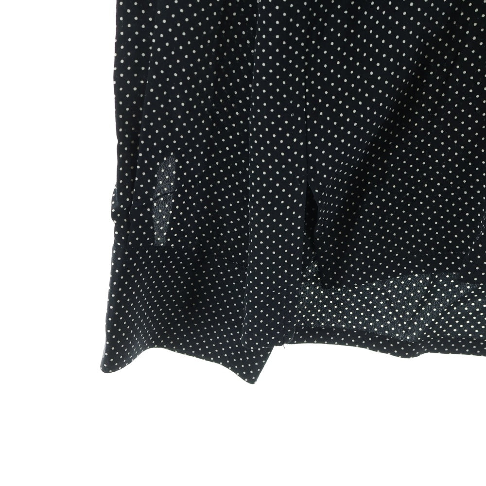 SAINT LAURENT PARIS(サンローランパリ) 16AW ポルカドット 長袖シルク オープンカラー 長袖シャツ ブラック 469660 Y301W