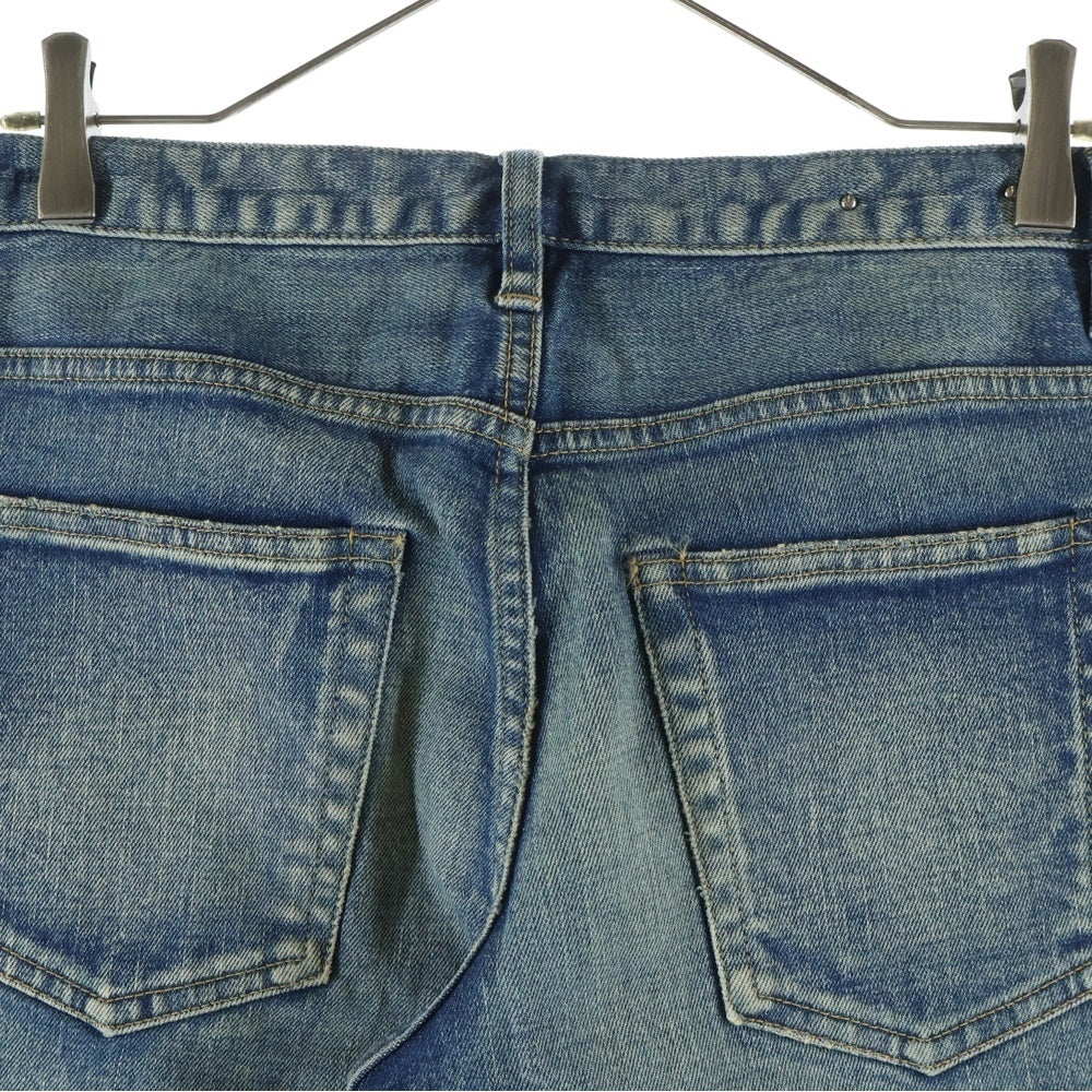 MINEDENIM(マインデニム) ダメージ加工 ペイント スキニーデニムパンツ ジーンズ インディゴ 2305-1001-86-322