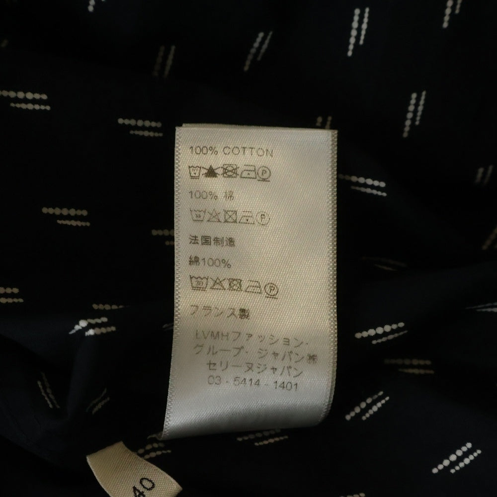 CELINE(セリーヌ) ソルボンヌカラー ドットプリント 長袖シャツ ブラック 2C070186D