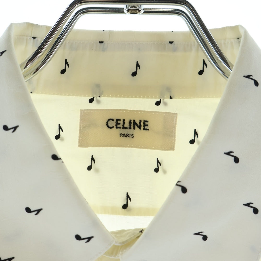 CELINE(セリーヌ) ミュージックノート 長袖シャツ ホワイト 2C034189D