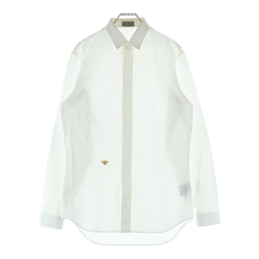 Dior HOMME(ディオールオム) BEE刺ロゴ 長袖シャツ ホワイト 233C541B2088