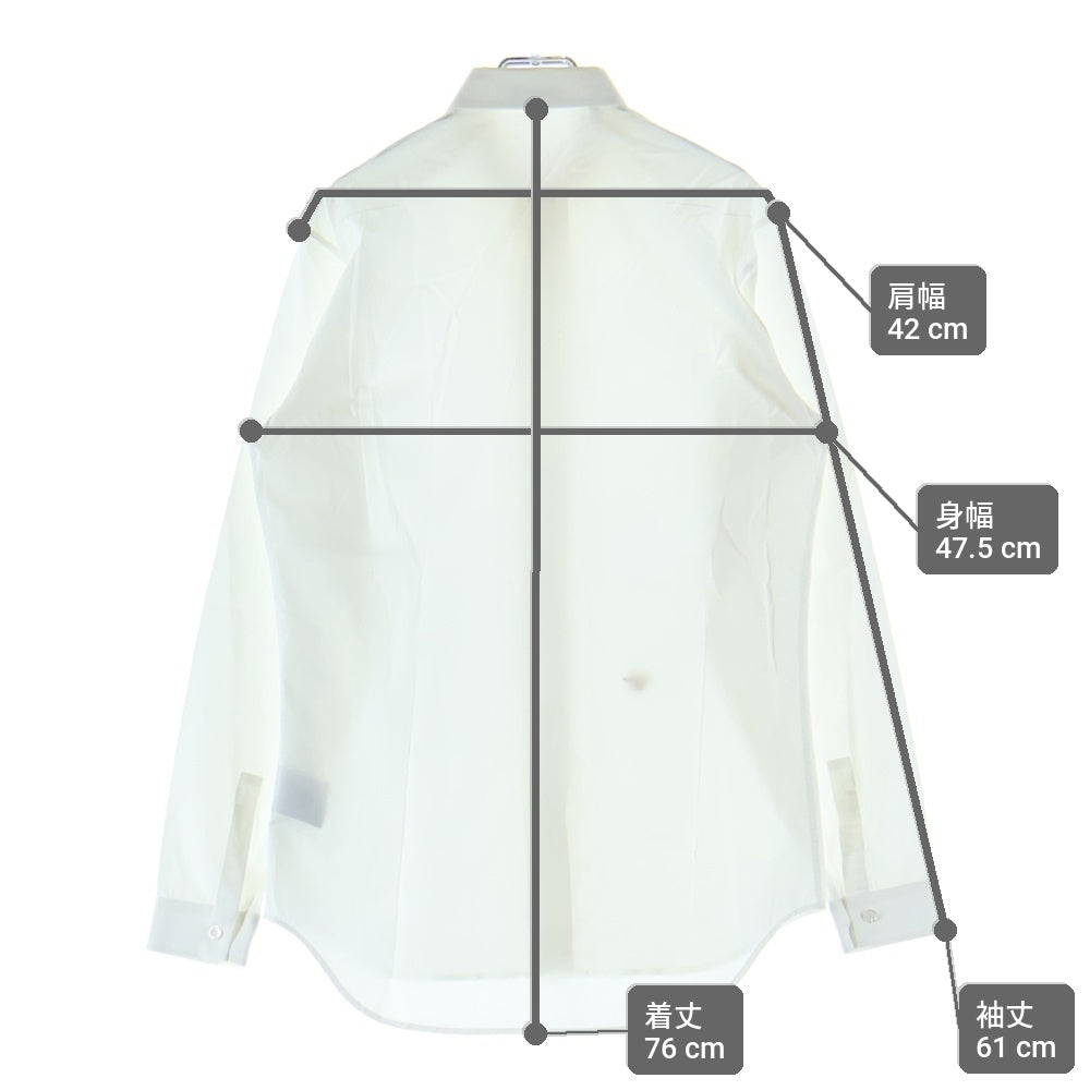 Dior HOMME(ディオールオム) BEE刺ロゴ 長袖シャツ ホワイト 233C541B2088