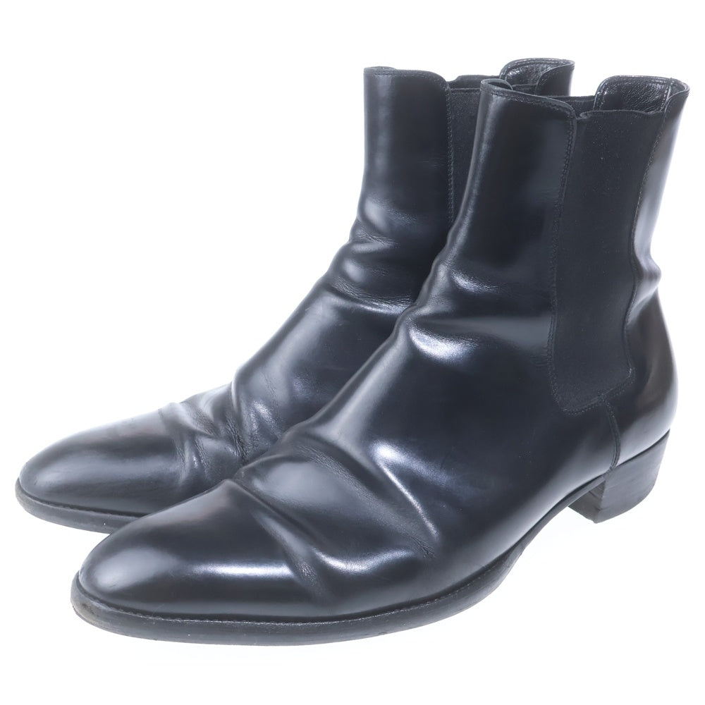 SAINT LAURENT PARIS(サンローランパリ) サイドゴア レザー ブーツ ブラック 443213