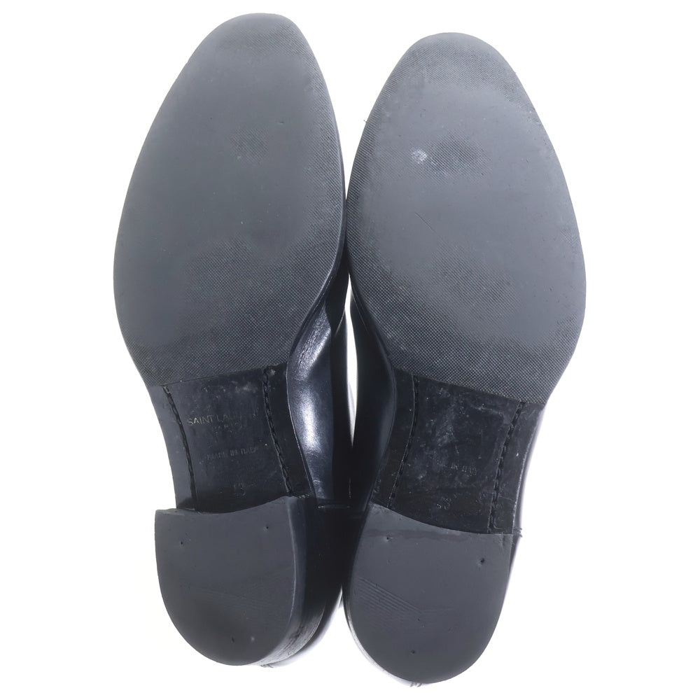 SAINT LAURENT PARIS(サンローランパリ) サイドゴア レザー ブーツ ブラック 443213