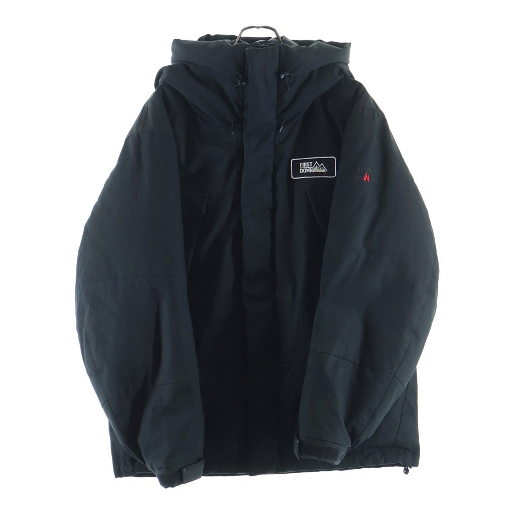 FIRST DOWN(ファーストダウン) ×FREAK'S STORE ORANGE FIRE PROOF ファーストダウン別注 パネルショート ダウンジャケット ブラック 213-1504