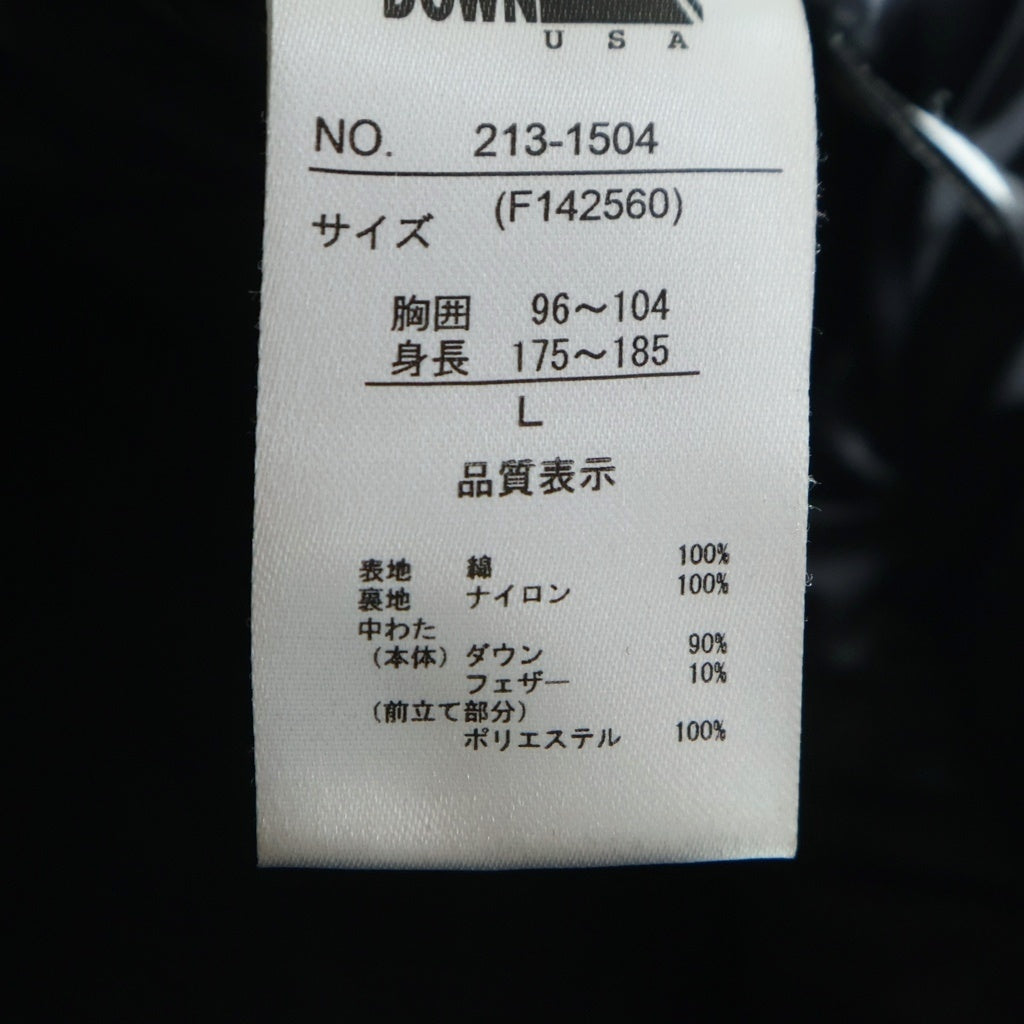 FIRST DOWN(ファーストダウン) ×FREAK'S STORE ORANGE FIRE PROOF ファーストダウン別注 パネルショート ダウンジャケット ブラック 213-1504