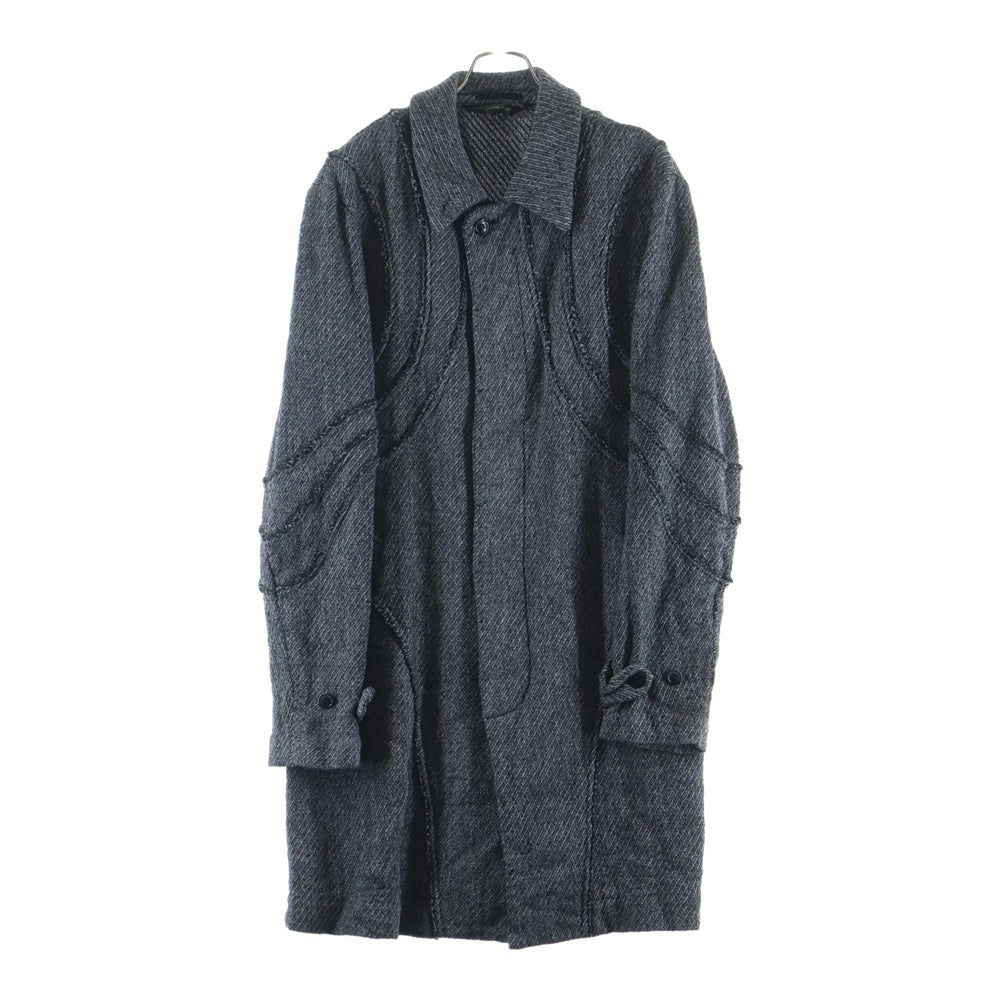 COMME des GARCONS HOMME PLUS(コムデギャルソンオムプリュス) 03AW 縮絨 切り替え バイアス コート グレー XK-C002 AD2003