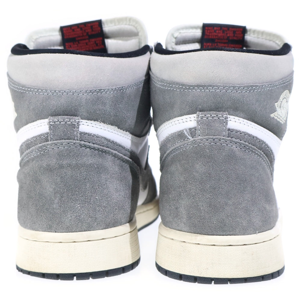 NIKE(ナイキ) AIR JORDAN 1 RETRO HIGH OG BLACK AND SMOKE GREY エアジョーダン1 ブラックアンドスモーク ハイカットスニーカー ホワイト/グレー US9.5/27.5cm DZ5485-051