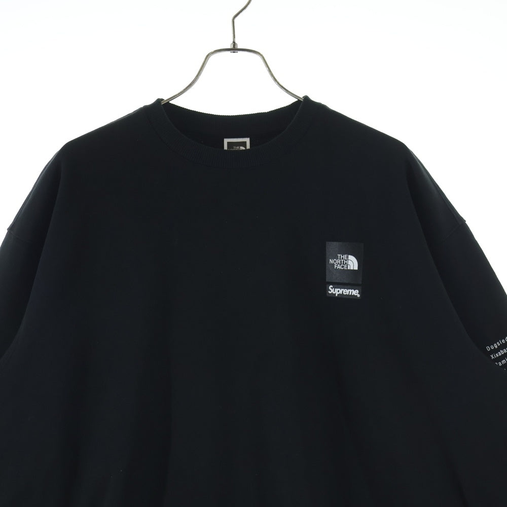 SUPREME(シュプリーム) x The North Face GRAPHIC CREWNECK SWEATSHIRT ザ ノースフェイス クルーネック スウェットトレーナー ブラック