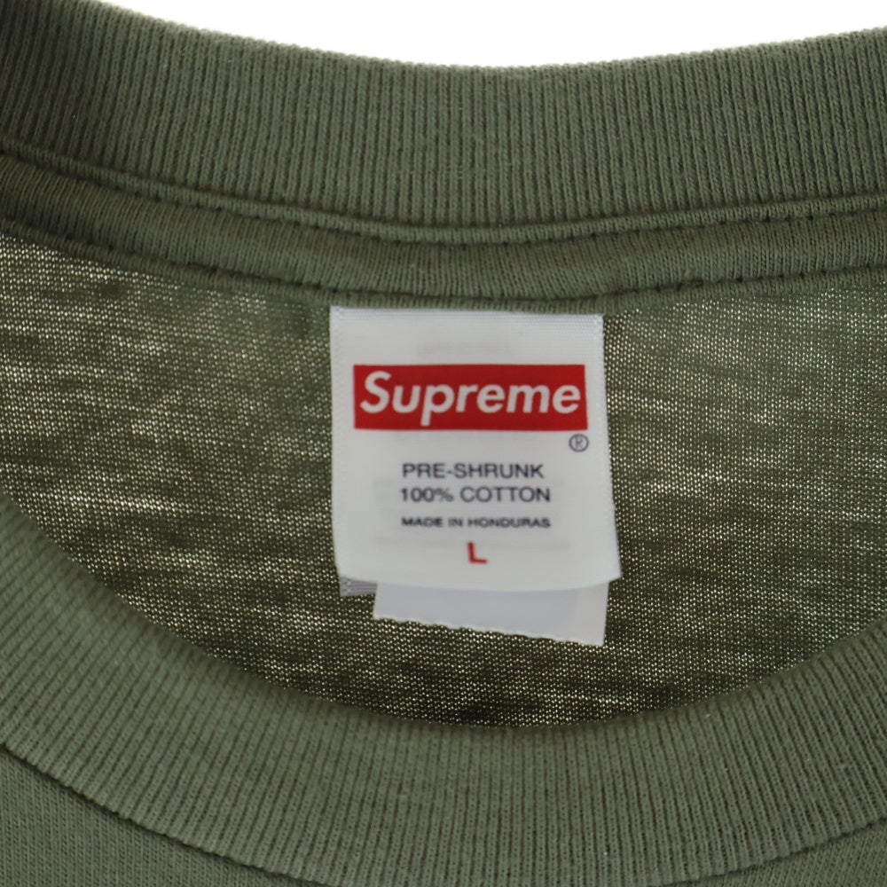 SUPREME(シュプリーム) 25SS Painted Tee ペイント プリント半袖Tシャツ カーキ