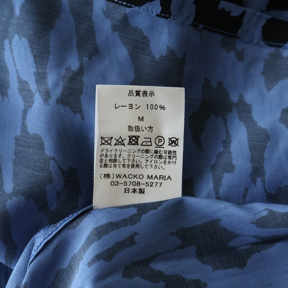 WACKO MARIA(ワコマリア) 23SS HAWAIIAN SHIRT S/S ハワイアンシャツ 半袖シャツ ネイビー 23SS-WMS-HI10