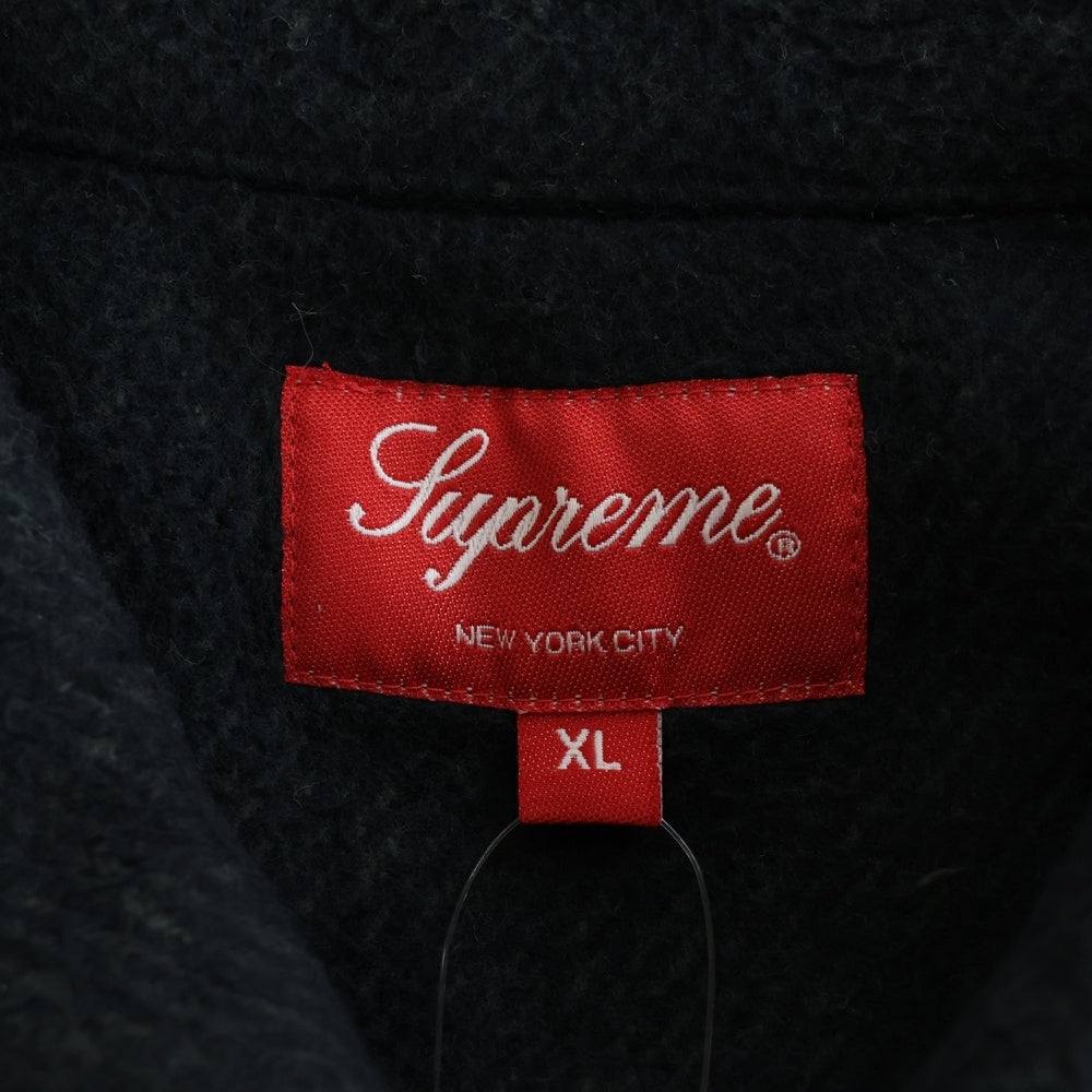 SUPREME(シュプリーム) 22AW Brushed Flannel Twill Shirt ツイルフランネル 長袖シャツ ブラック