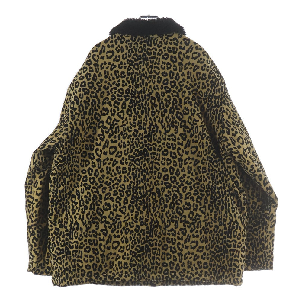 SUPREME(シュプリーム) 24AW Kindermann Uncut Corduroy Car Coat キンダーマン ボアカーコート ジャケット レオパード ブラウン