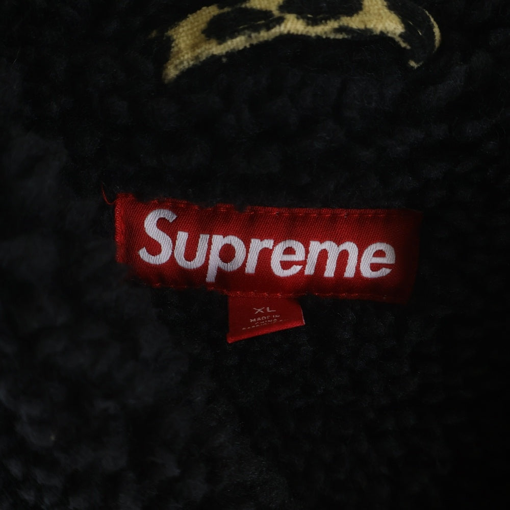 SUPREME(シュプリーム) 24AW Kindermann Uncut Corduroy Car Coat キンダーマン ボアカーコート ジャケット レオパード ブラウン