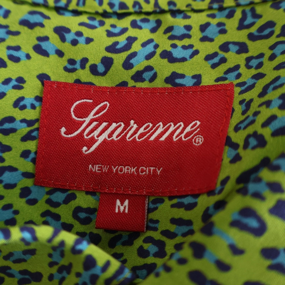 SUPREME(シュプリーム) Leaopard Silk S/S Shirt レオパード シルク 半袖シャツ グリーン