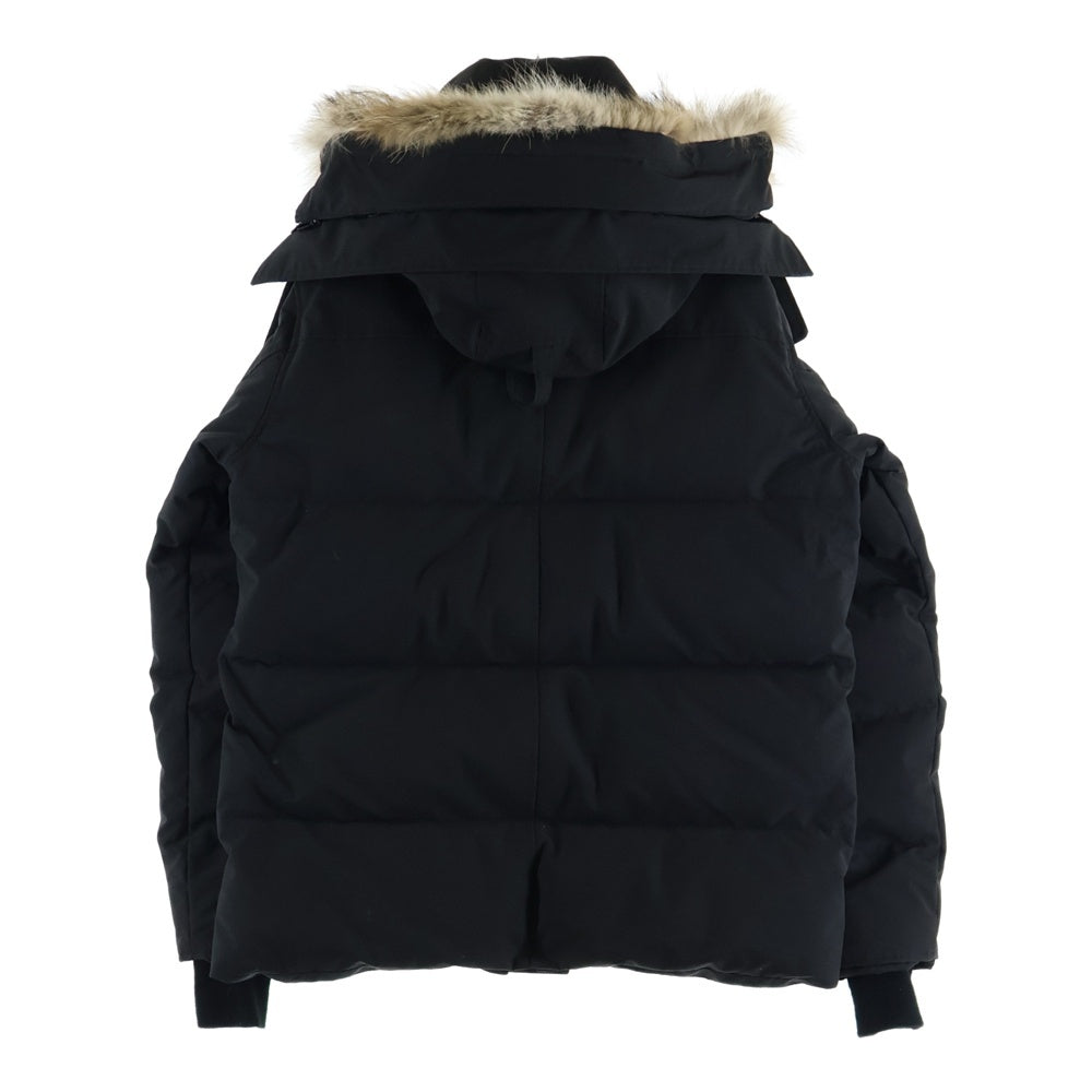 CANADA GOOSE(カナダグース) WYNDHAM PARKA BLACK LABEL ウィンダム パーカー コヨーテファー フード付きダウンジャケット ブラック 3808MB