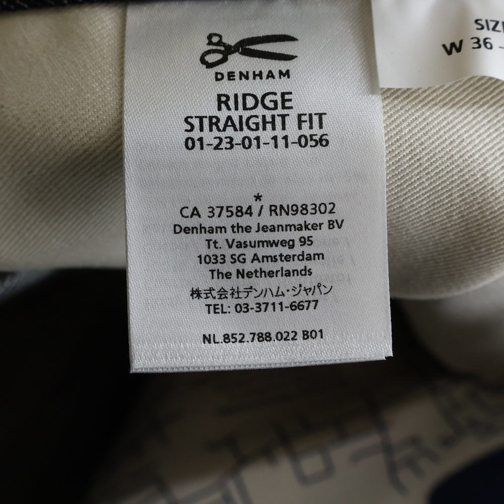 DENHAM(デンハム) ×BLACKHORSE LANE ATELIER RIDGE STRAIGHT FIT ブラックホース レーン アトリエ リッジ ストレートフィット デニムパンツ インディゴ 01-23-01-11-056