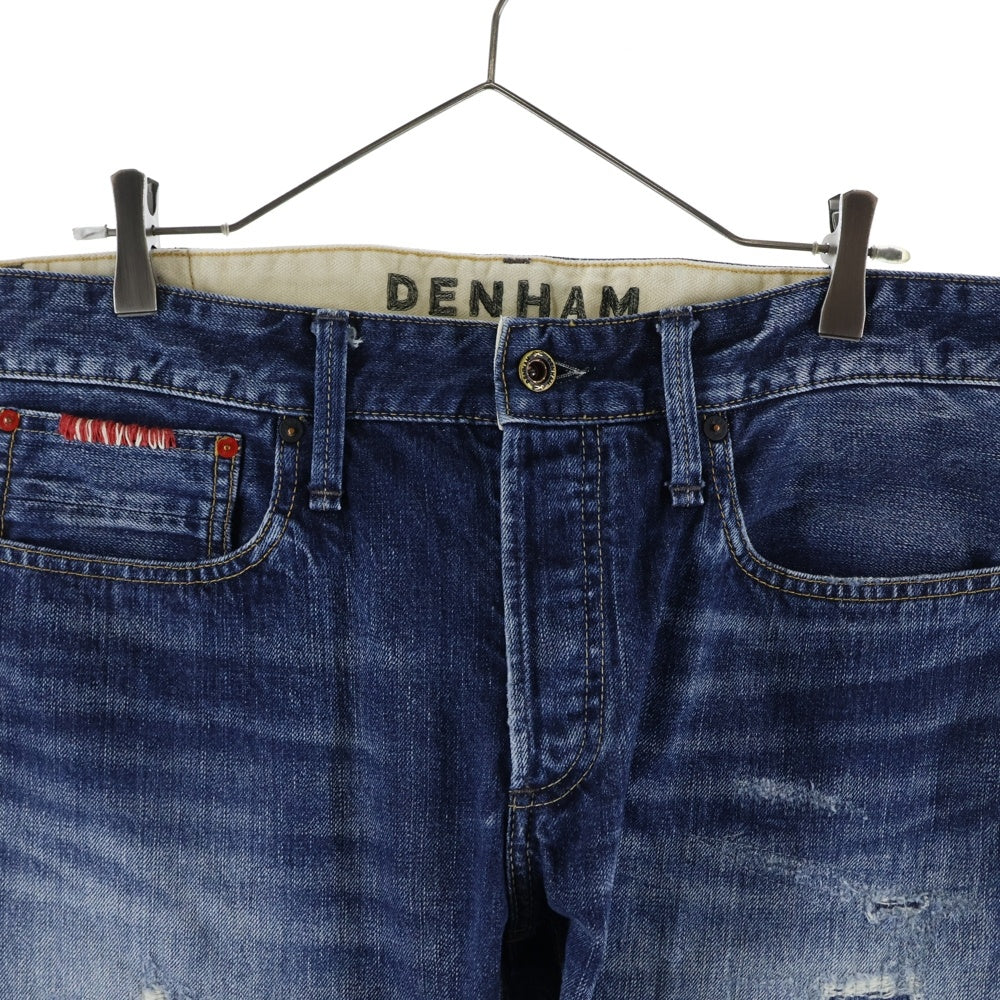 DENHAM(デンハム) RAZOR SLIM FIT JAPAN ARTISAN レイザー スリムフィット 380本限定 刺し子 ダメージ加工 デニムパンツ インディゴ 27180-4-11034
