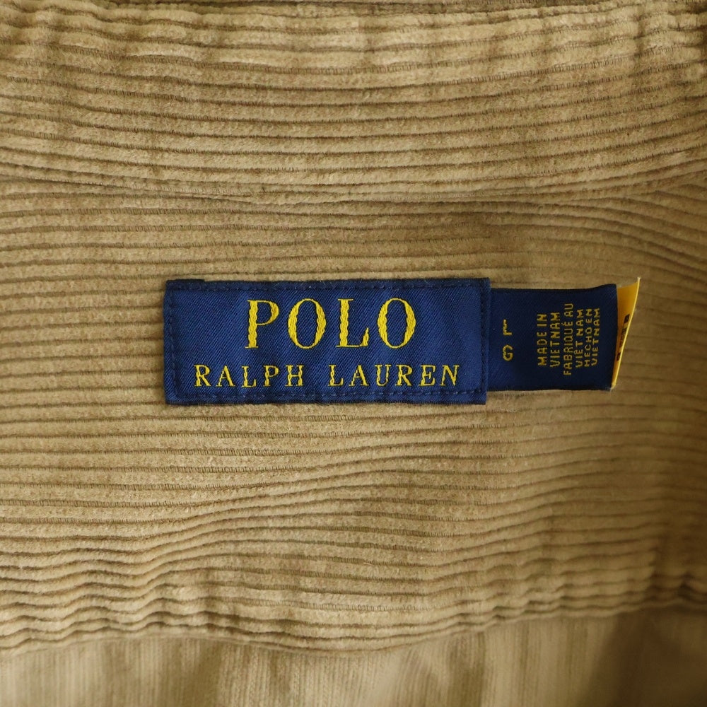 POLO RALPH LAUREN(ポロラルフローレン) ポニー刺繍 コーデュロイ ジップアップ ジャケット ブラウン