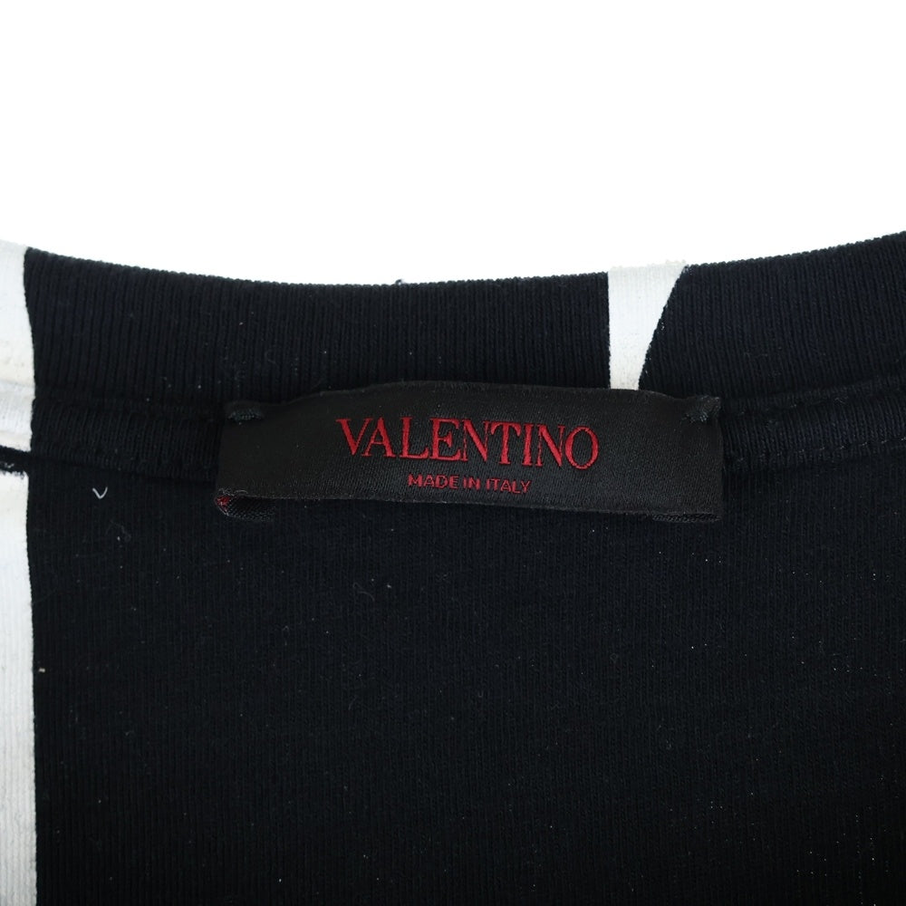 VALENTINO(ヴァレンティノ) 19AW GINZA TOKYO JAPAN 銀座シックス限定 ロゴプリント クルーネック 半袖Tシャツ カットソー ブラック SV3MG02E5A2