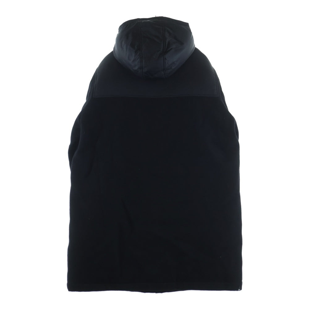 DENHAM(デンハム) ナイロン切替 ウール ダウン ダッフルコート ジャケット ブラック